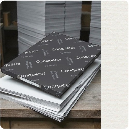 HighWhite, FINISH:Laid, PAPER:350gsm, SIZE:A4-210x297mm, QTY:50Sheets, WATERMARK:No